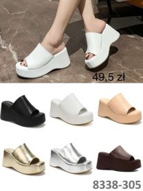 Klapki na koturnie (36-41/12P)