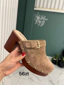 Klapki na obcasie (36-41/12P)