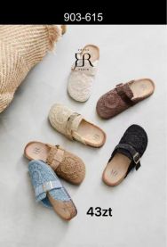 Klapki zakryte palce damskie (36-41/12P)