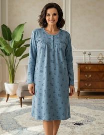 Koszula nocna damska-Ocieplane (M-3XL/10szt)