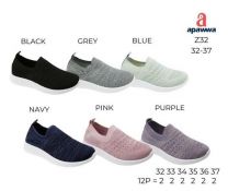 Buty sportowe wsuwane chłopięce i dziewczynka (32-37/12P)