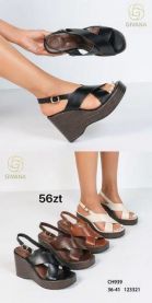 Sandały na koturnie (36-41/12P)