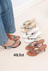 Klapki na obcasie (36-41/12P)