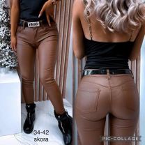 Spodnie ekoskóra damskie (34-42/10szt)