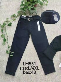 Spodnie jeans damskie (L-4XL/12szt)