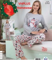 Piżama damska (M-2XL/4kpt)