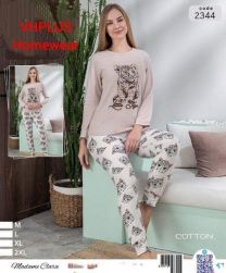 Piżama damska (M-2XL/4kpt)