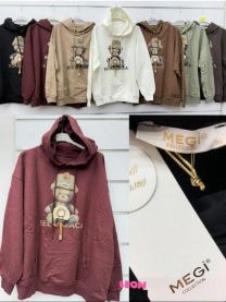 Bluzy z kapturem włoskie (uniwersalny/6szt)