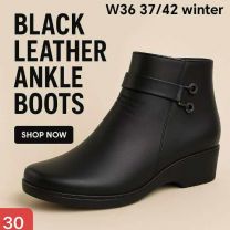 (37-42/12P)Botki na koturnie  