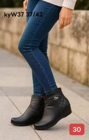 (37-42/12P)Botki na koturnie  