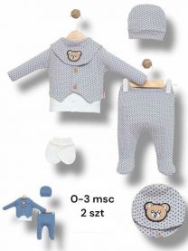 Komplet niemowlęcy Turecka (0-3M/12kpt)