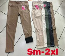 Spodnie ekoskóra damskie (S-2XL/12szt)