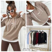 Bluzy z kapturem damskie (uniwersalny/10szt)
