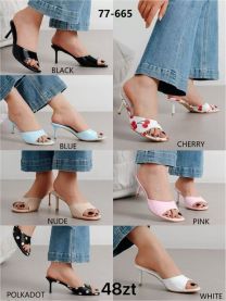 Klapki na obcasie (36-41/12P)