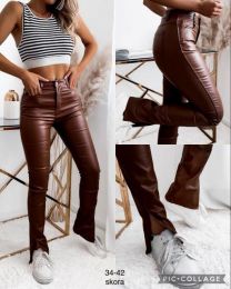 Spodnie ekoskóra damskie (34-42/10szt)