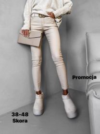 Spodnie ekoskóra damskie (38-48/10SZT)