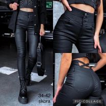 Spodnie ekoskóra damskie (34-42/10Szt)
