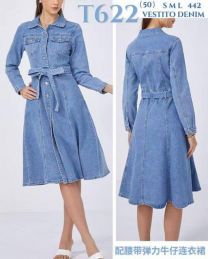 Sukienki jeans damskie (S-L/10szt)