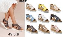 Sandały na koturnie (36-41/12P)