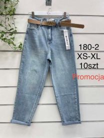Spodnie jeansowe damskie (XS-XL/10szt)