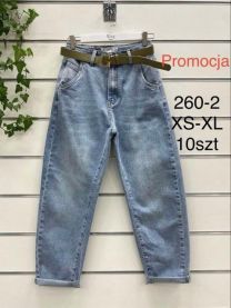 Spodnie jeansowe damskie (XS-XL/10szt)