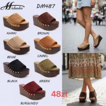 Klapki na koturnie (36-41/12P)