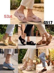 Klapki na koturnie (36-41/12P)