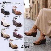 Sandały na koturnie (36-41/12P)