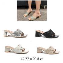 Klapki na obcasie (36-41/12P)
