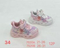 Buty sportowe na rzepy dziewczynka (26-31/12P)