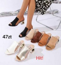 Klapki na obcasie (36-41/12P)