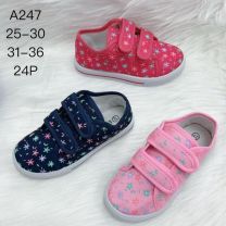 Trampki na rzepy dziewczynka (25-30/24P)