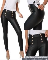 Spodnie ekoskóra damskie (S-XL/12szt)