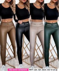 Spodnie ekoskóra damskie (S-2XL/12szt)