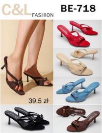 Klapki na obcasie (36-41/12P)