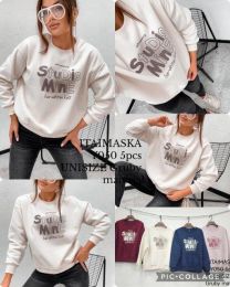 Bluzy bez kaptura damskie (uniwersalny/5szt)