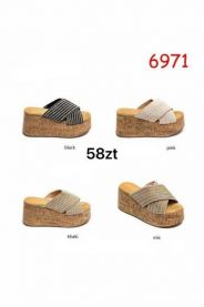 Klapki na koturnie (36-41/12P)