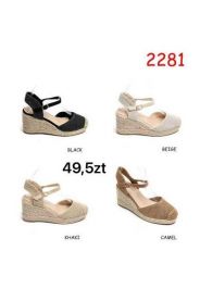 Sandały na koturnie (36-41/12P)