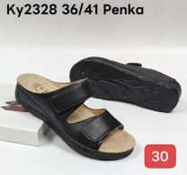 Klapki na koturnie (36-41/12P)