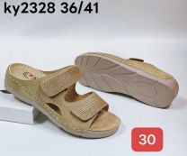 Klapki na koturnie (36-41/12P)