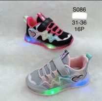 Buty sportowe na rzepy dziewczynka (31-36/16P)