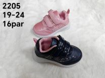 Buty sportowe na rzepy dziewczynka (19-24/16P)