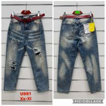 Spodnie jeans damskie (XS-XL/12szt)