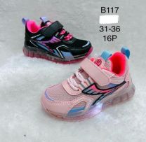 Buty sportowe na rzepy dziewczynka (31-36/16P)