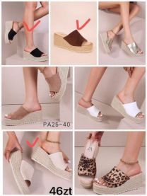 Klapki na koturnie (36-41/12P)