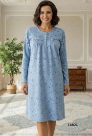 Koszula nocna damska-Ocieplane (M-3XL/10szt)