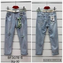 Spodnie jeansowe damskie (XS-XL/12szt)