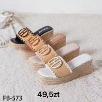 Klapki na koturnie (36-41/12P)