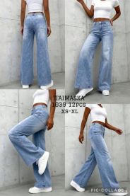 Spodnie jeansowe damskie (XS-XL/12szt)