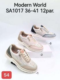 Buty Sportowe Wiązane Damskie  (36-41/12P)